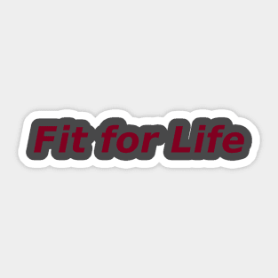 Fit for Life Sticker